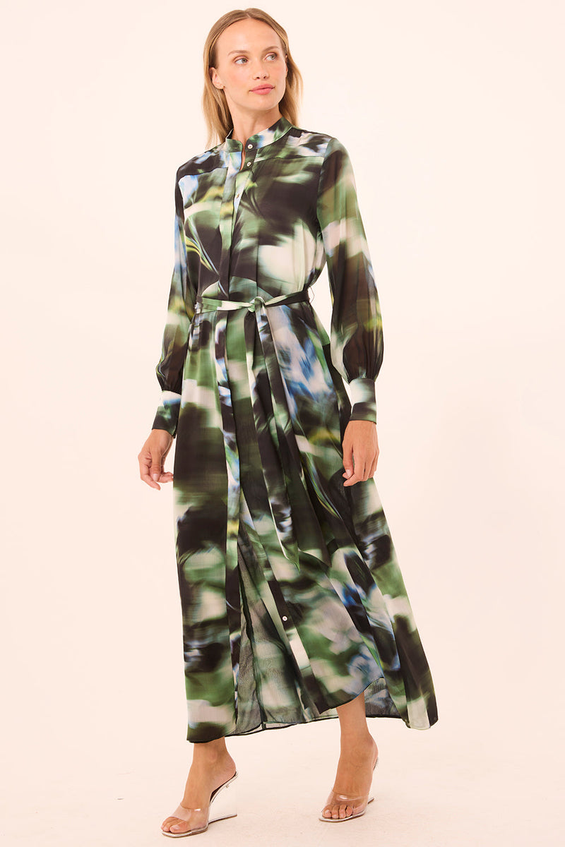 MISA Los Angeles - Juliana Dress - Blurred Casablanca Lily Mix