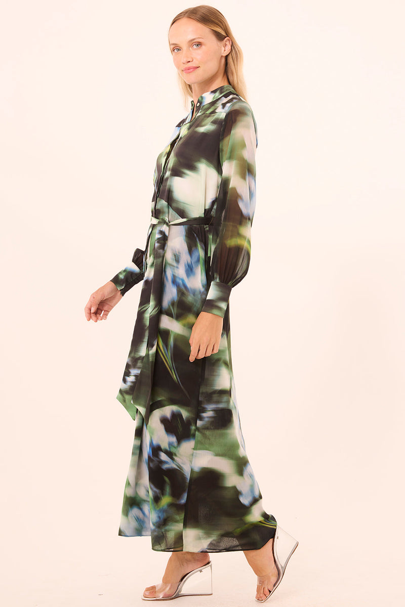 MISA Los Angeles - Juliana Dress - Blurred Casablanca Lily Mix