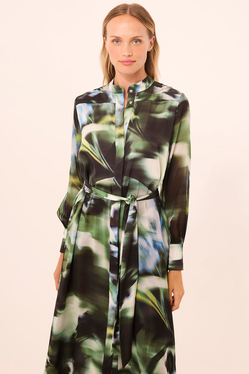 MISA Los Angeles - Juliana Dress - Blurred Casablanca Lily Mix