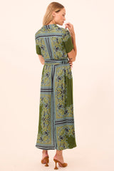 MISA Los Angeles - Esmeralda Dress - Moss Scarf