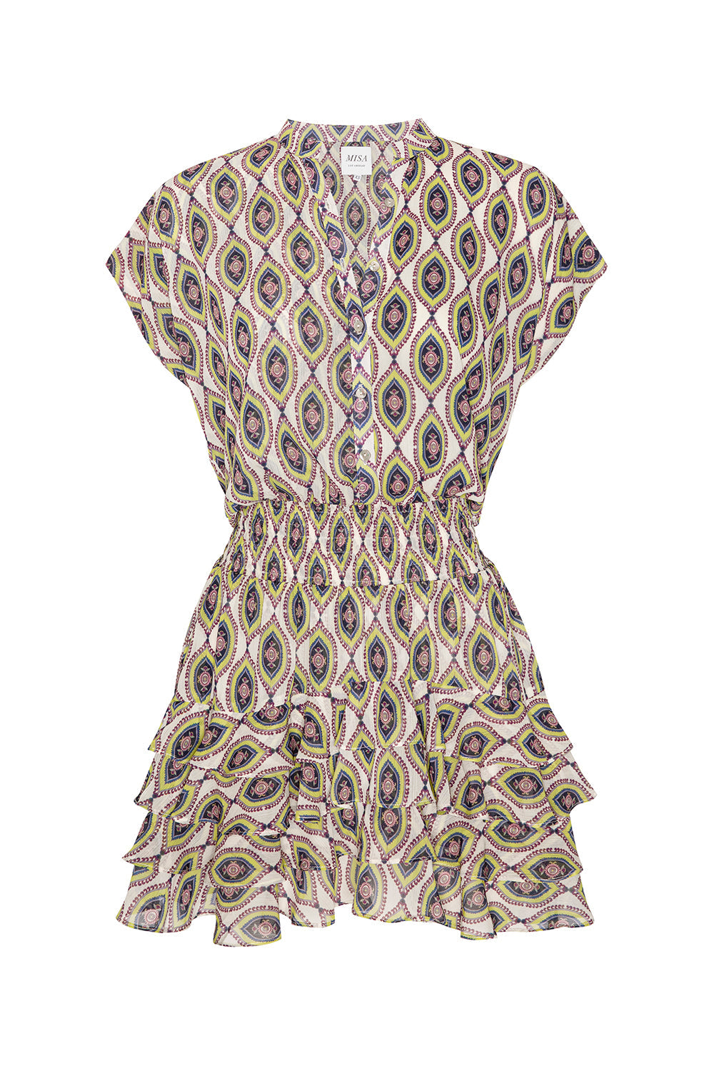 MISA Los Angeles - Evie Dress - Mosaic Eye Chiffon