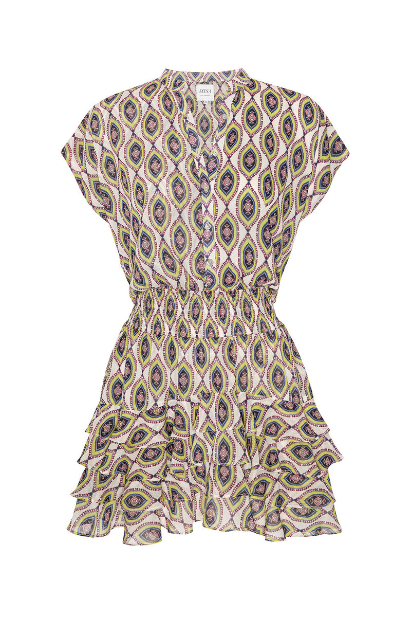 MISA Los Angeles - Evie Dress - Mosaic Eye Chiffon