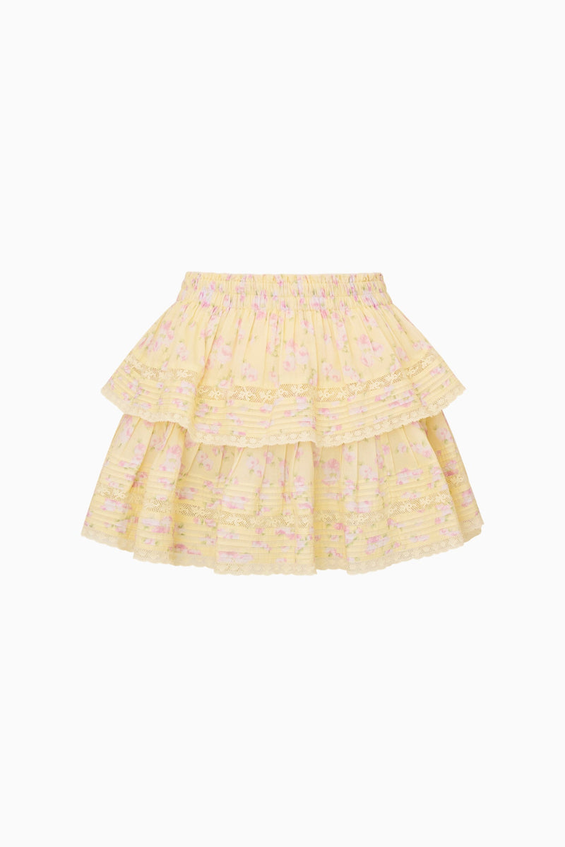 LoveShackFancy - Blooming Floral Ruffle Mini Skirt