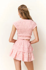 LoveShackFancy - Cambron Top - Apple Blossom