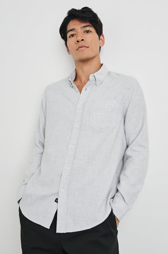 Rails - Runson Shirt - Heather Grey