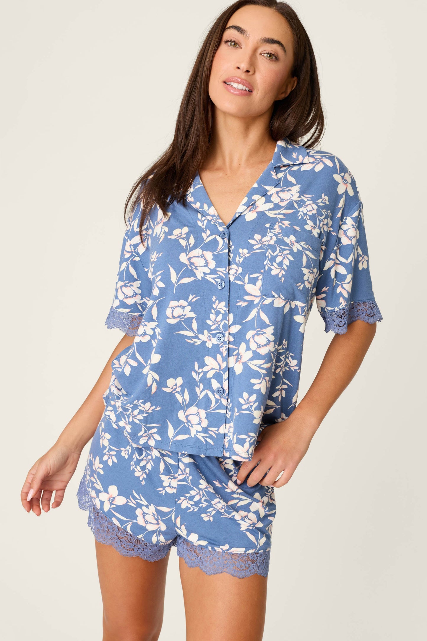 Flora Dreams Twilight Garden Short PJ Set