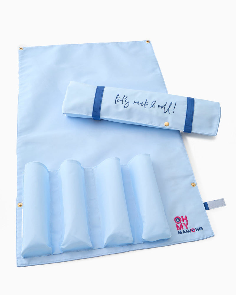 Oh My Mahjong -Light Blue Let's Rack & Roll Bag