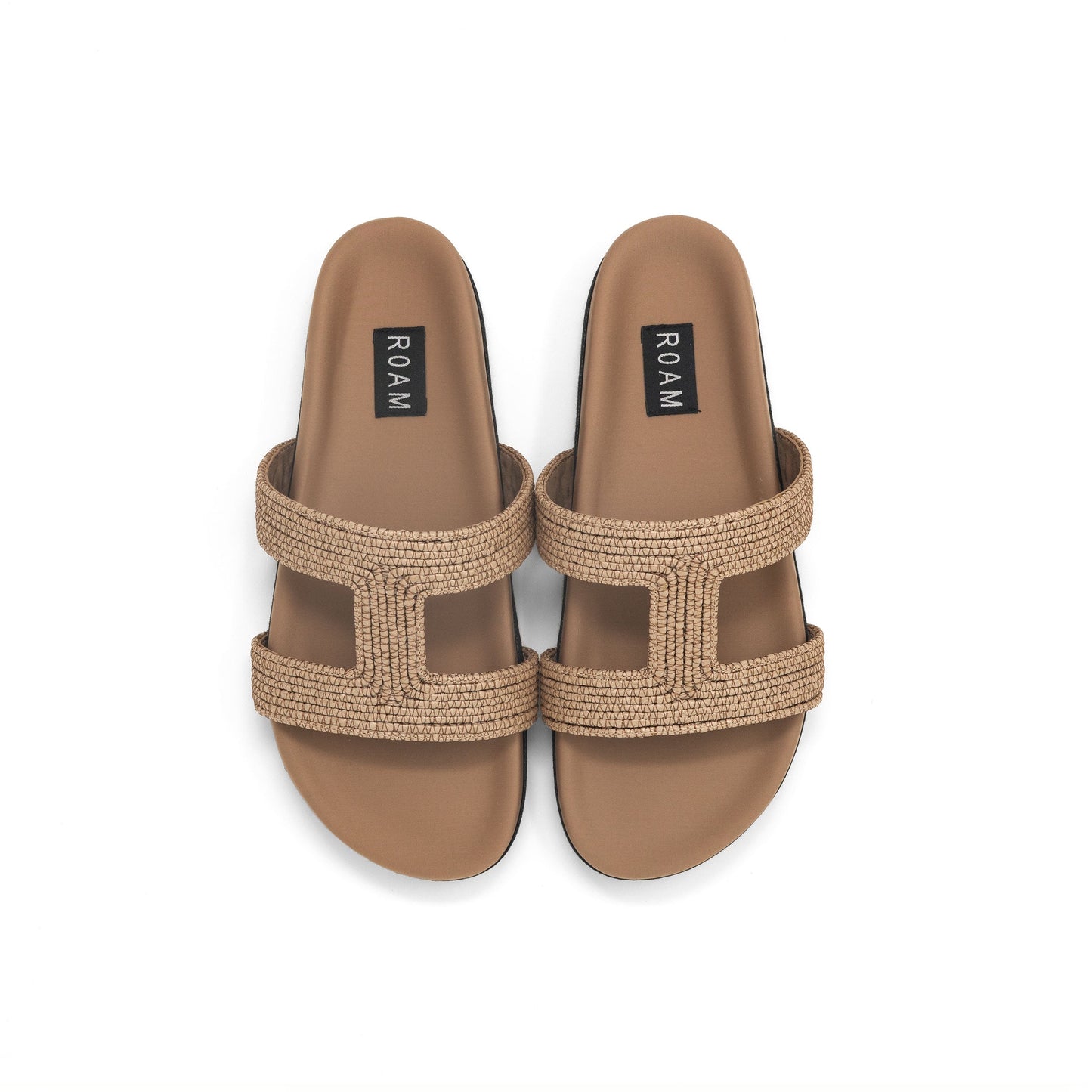 ROAM  - Raffy Cuffs Sandals - Natural Raffia