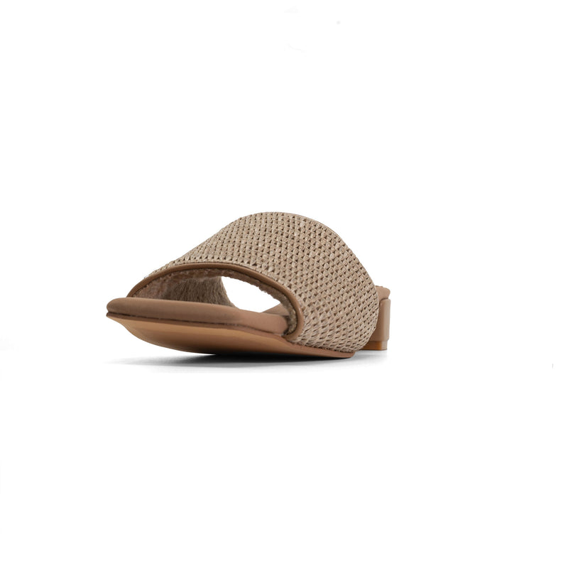 Raffia Square Heel