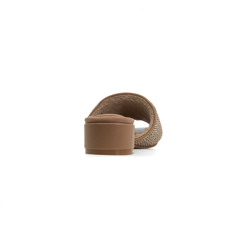 Raffia Square Heel