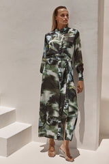 MISA Los Angeles - Juliana Dress - Blurred Casablanca Lily Mix