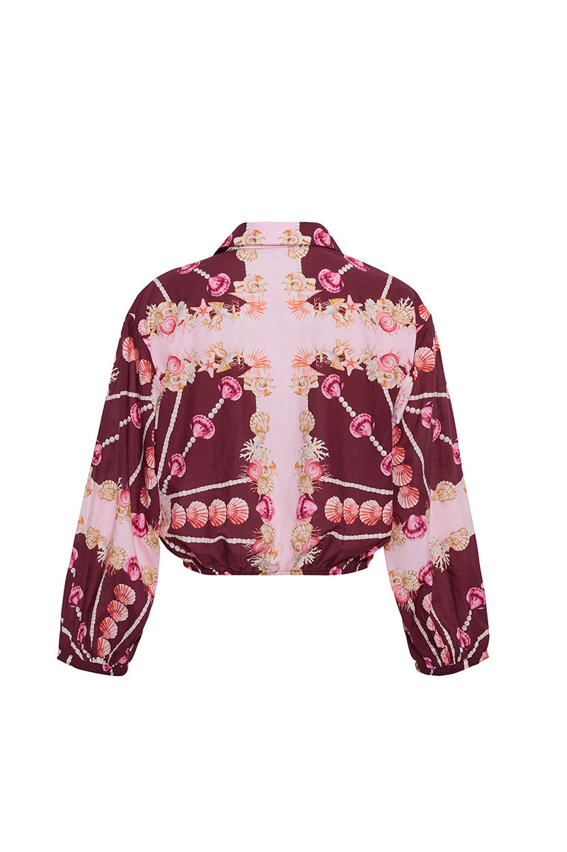 Cara Cara Rumson Top in Seashell Scarf Blush - Back