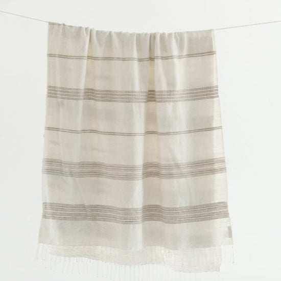 Aden Throw - Natural / Stone