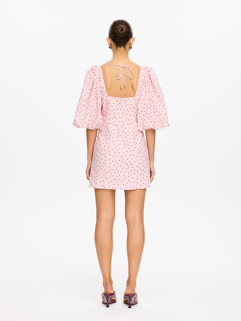Kivari - Sia Bubble Sleeve Mini Dress - Pink