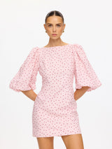 Kivari - Sia Bubble Sleeve Mini Dress - Pink