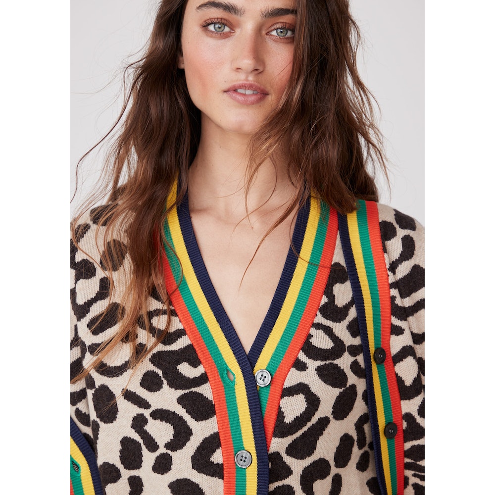 The Cat - Leopard Cardigan Sweater