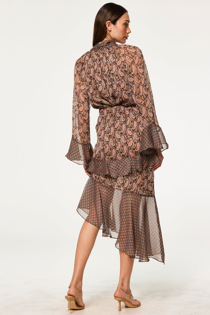 MISA Los Angeles - Maris Top - Brown Paisley Mix