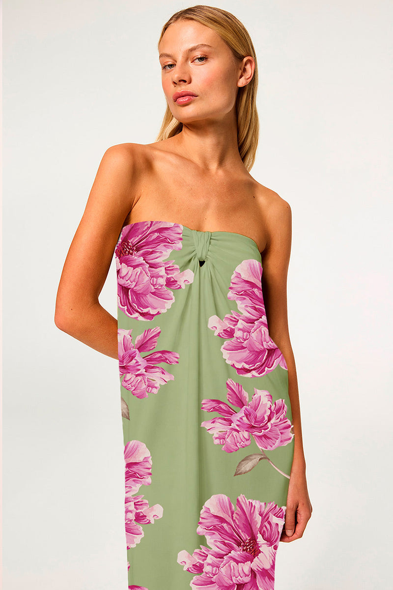 MISA Los Angeles - Clea Dress - Pistachio Peony
