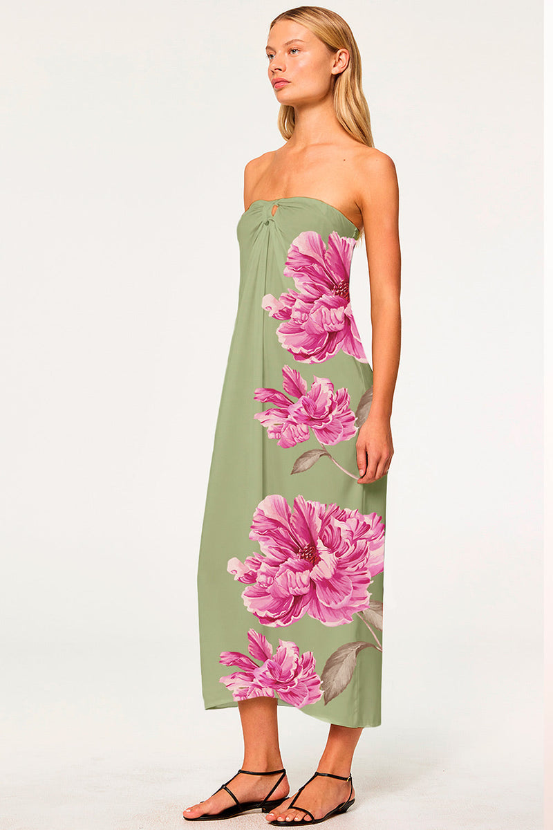 MISA Los Angeles - Clea Dress - Pistachio Peony