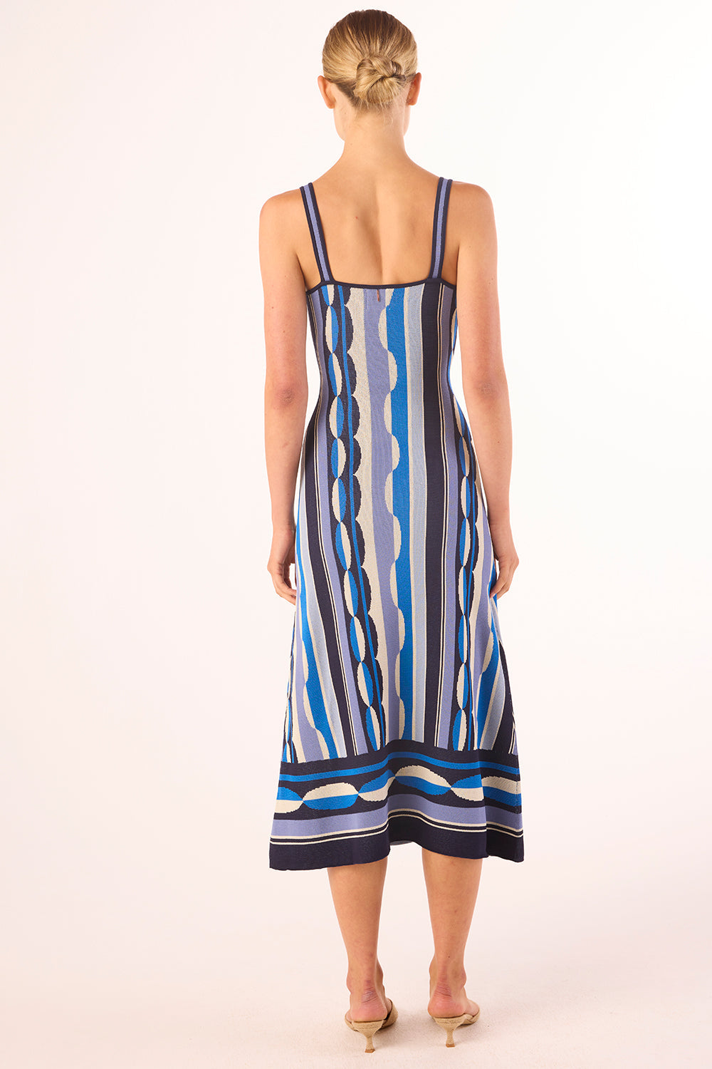 MISA Los Angeles - Tali Dress - Geo Stripe Knit