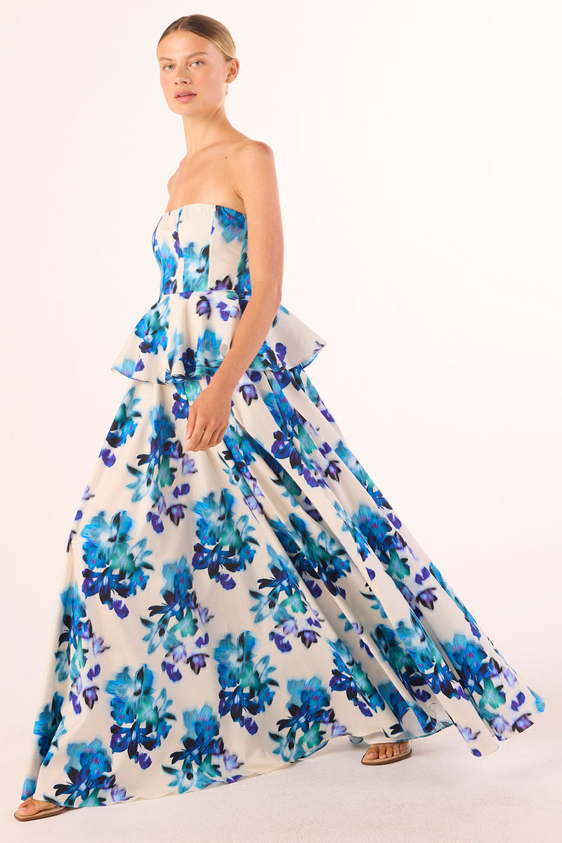 MISA Los Angeles - Mattea Dress - Blurred Bouquet Poplin