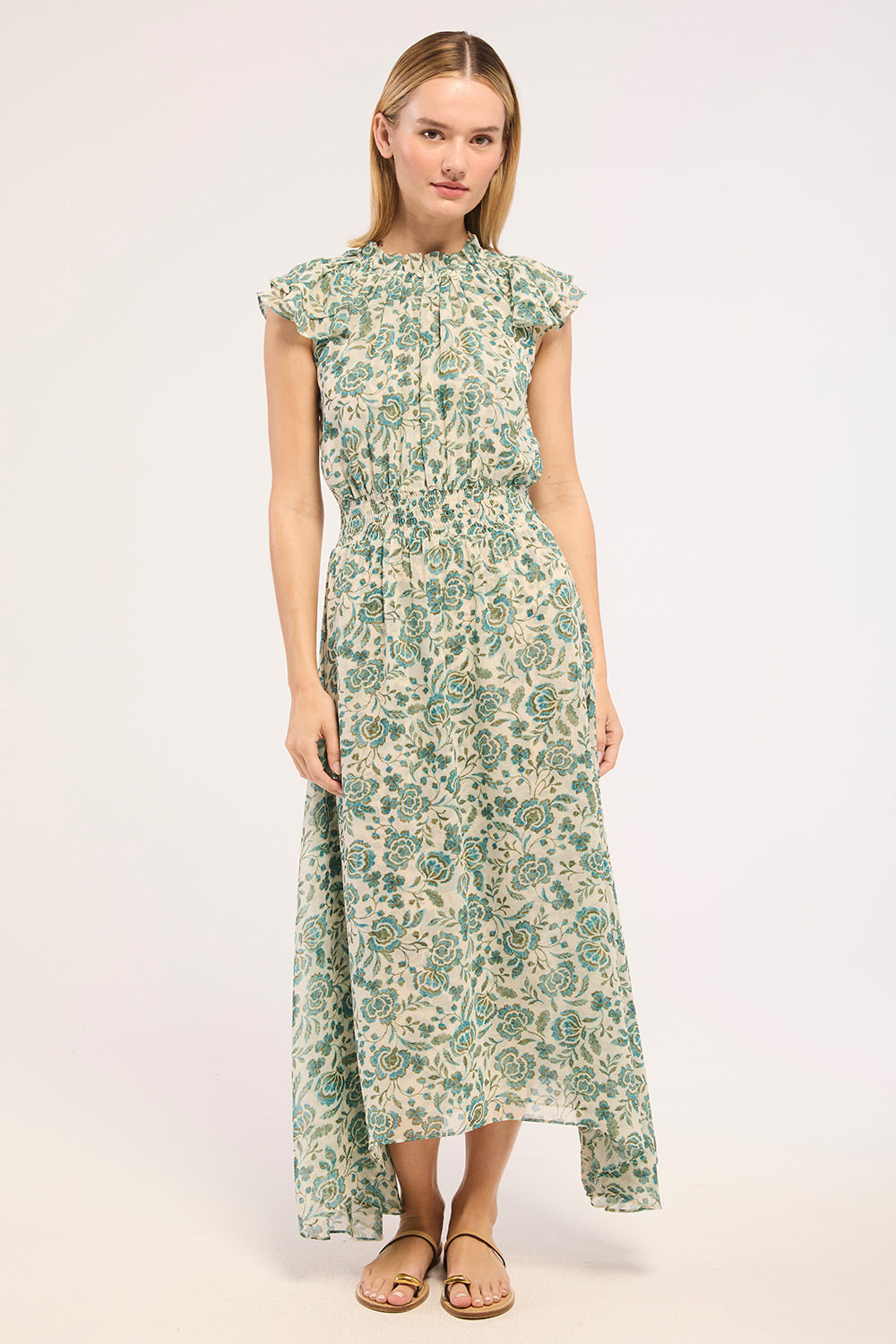Misa - Mariposa Dress - Azure Floral