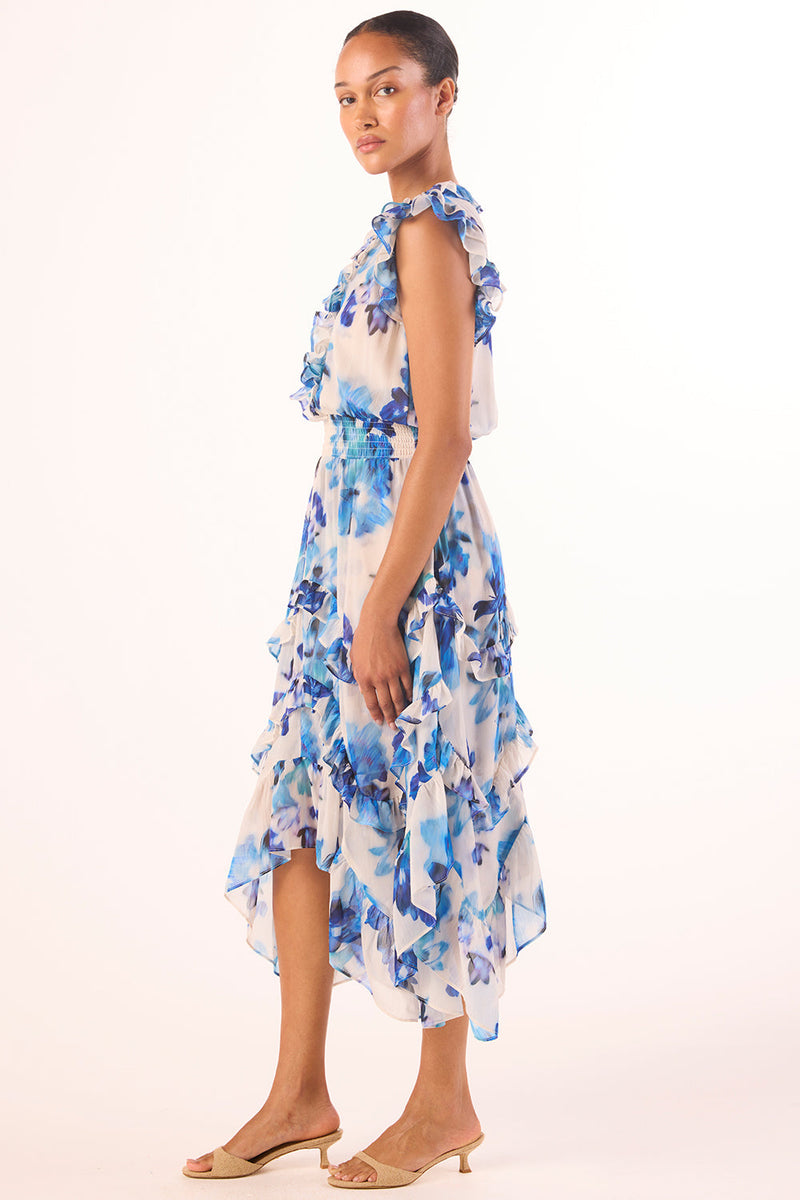 MISA Los Angeles - Dakota Dress - Blurred Bouquet Chiffon