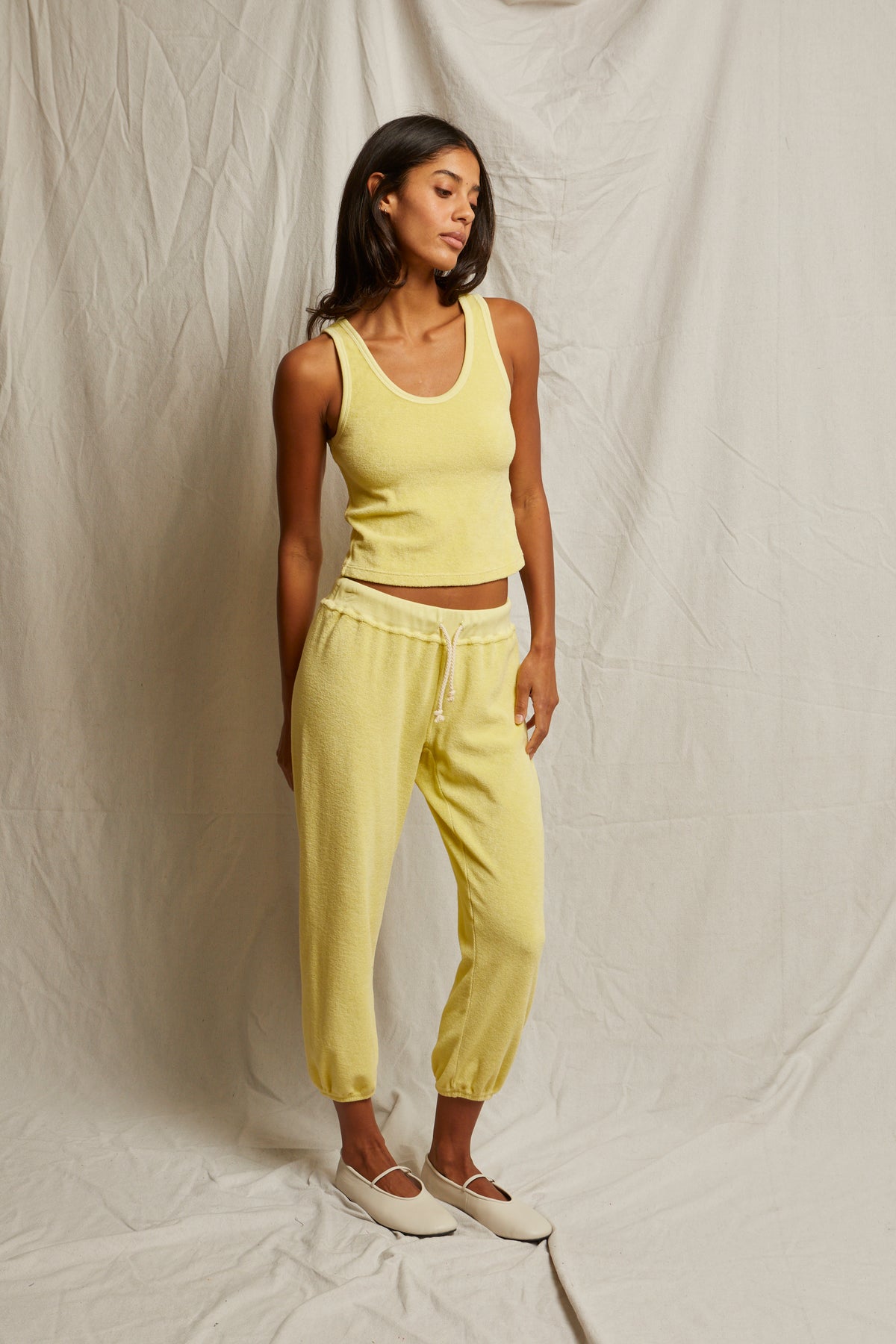 PerfectWhiteTee - Cruise Loop Terry Tank - Banana