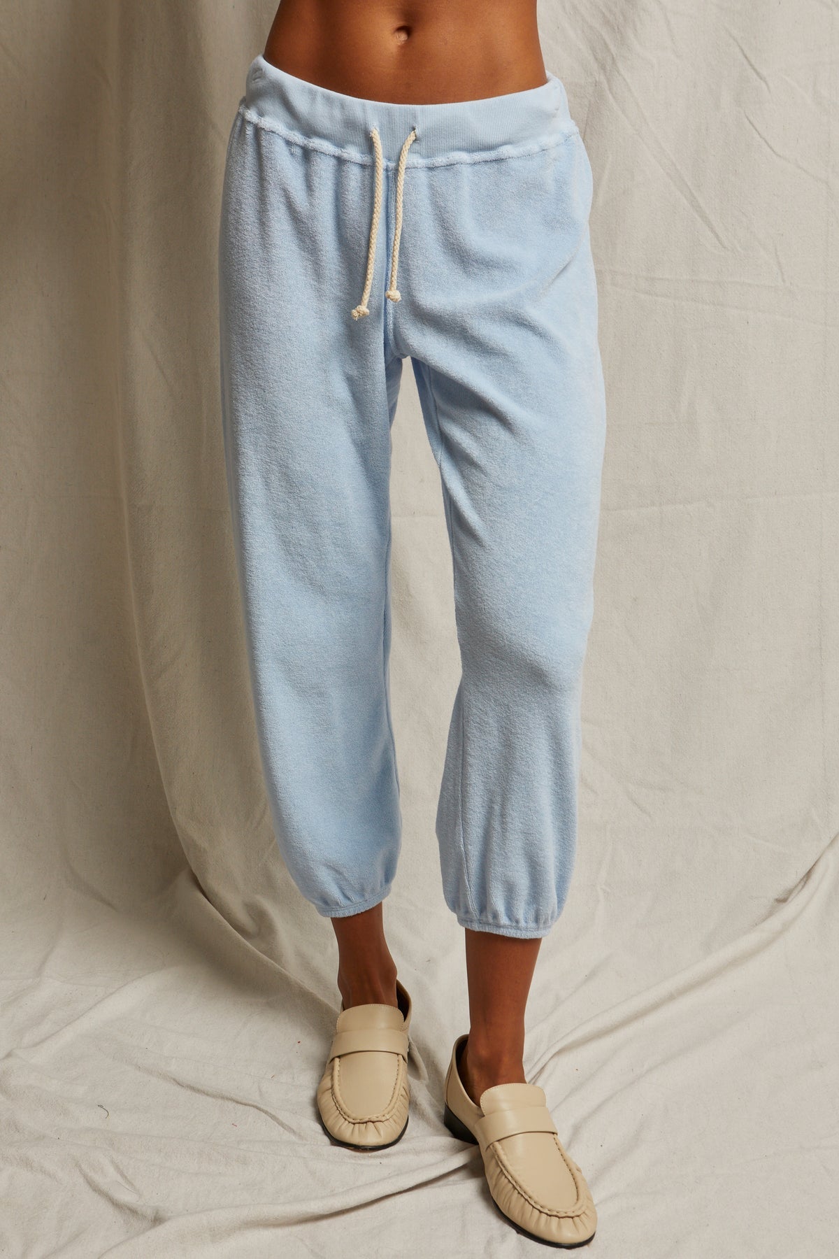 PerfectWhiteTee - Gogo Loop Terry Jogger - Sky Blue
