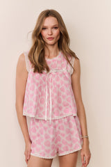 LoveShackFancy - Sprouse Heart PJ Set