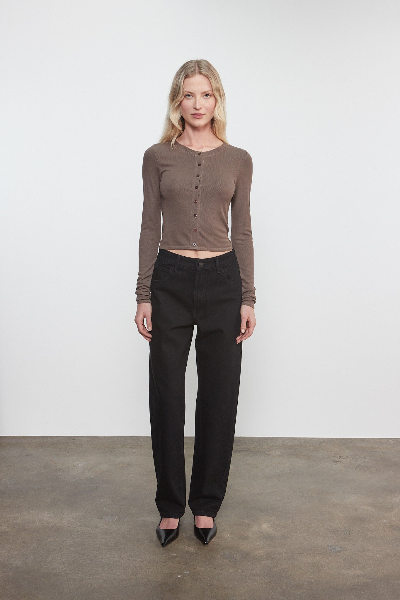 Silk Rib Essential Cardigan