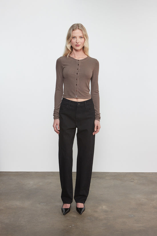 Silk Rib Essential Cardigan