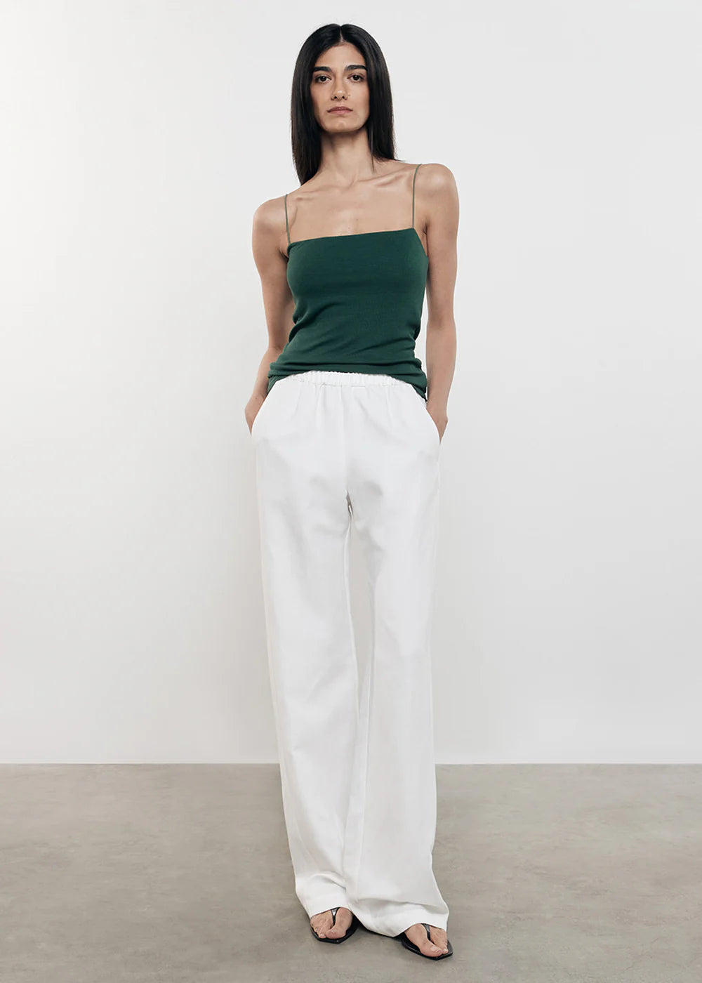Enza Costa Twill Everywhere Pant, Off White