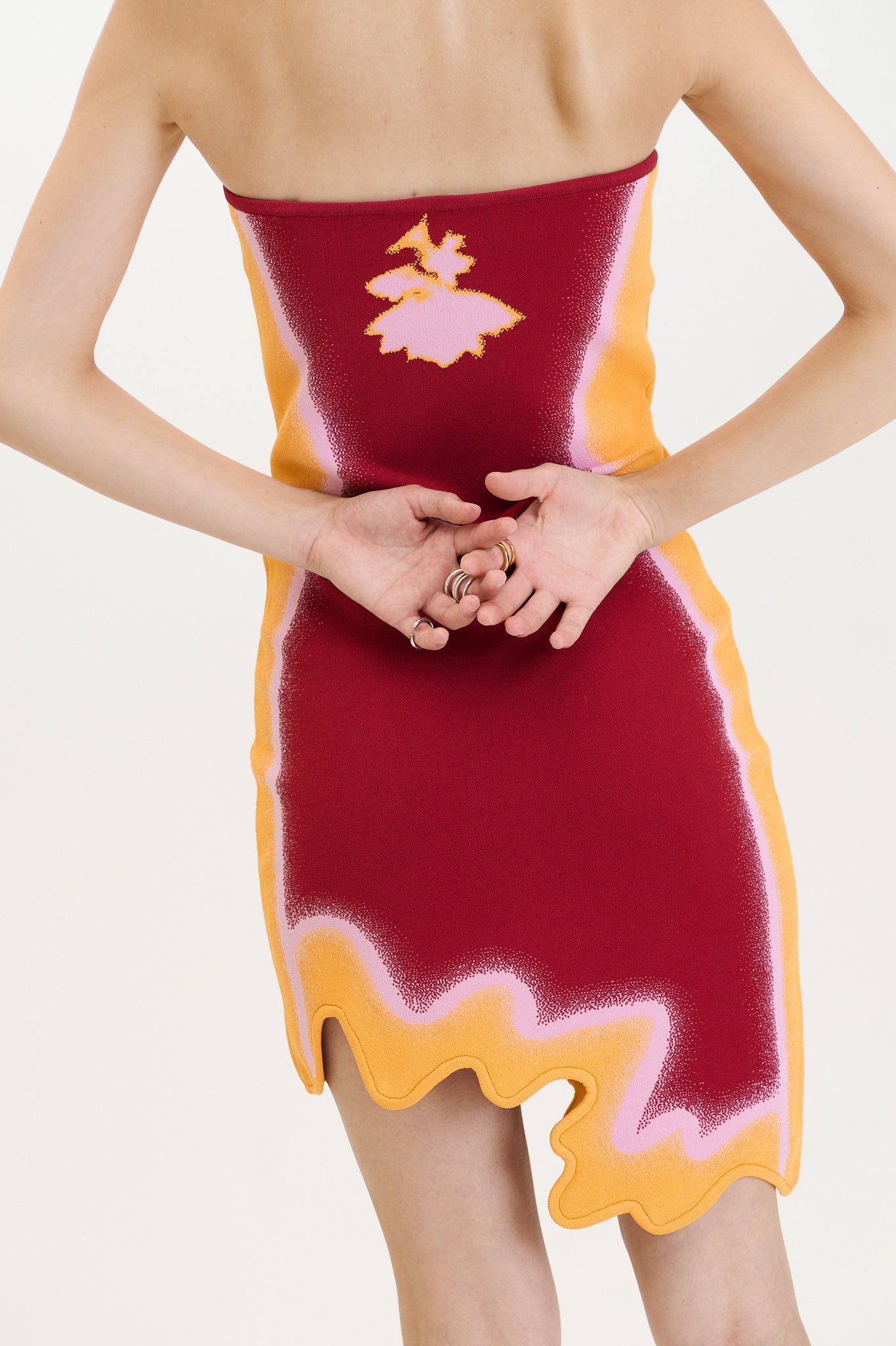 PH5 - Wavy Mini Dress - Golden Orange