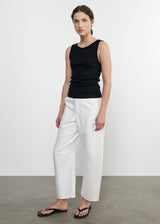 Enza Costa - Twill Work Pant - Off White