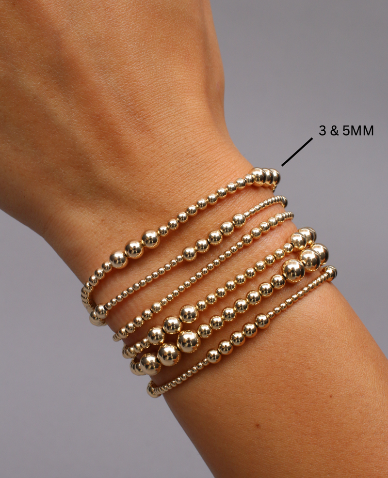 3 & 5mm Pattern Signature Bracelet