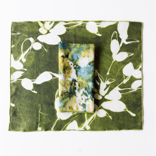 The Porto Print in Olive x Green Marble Set