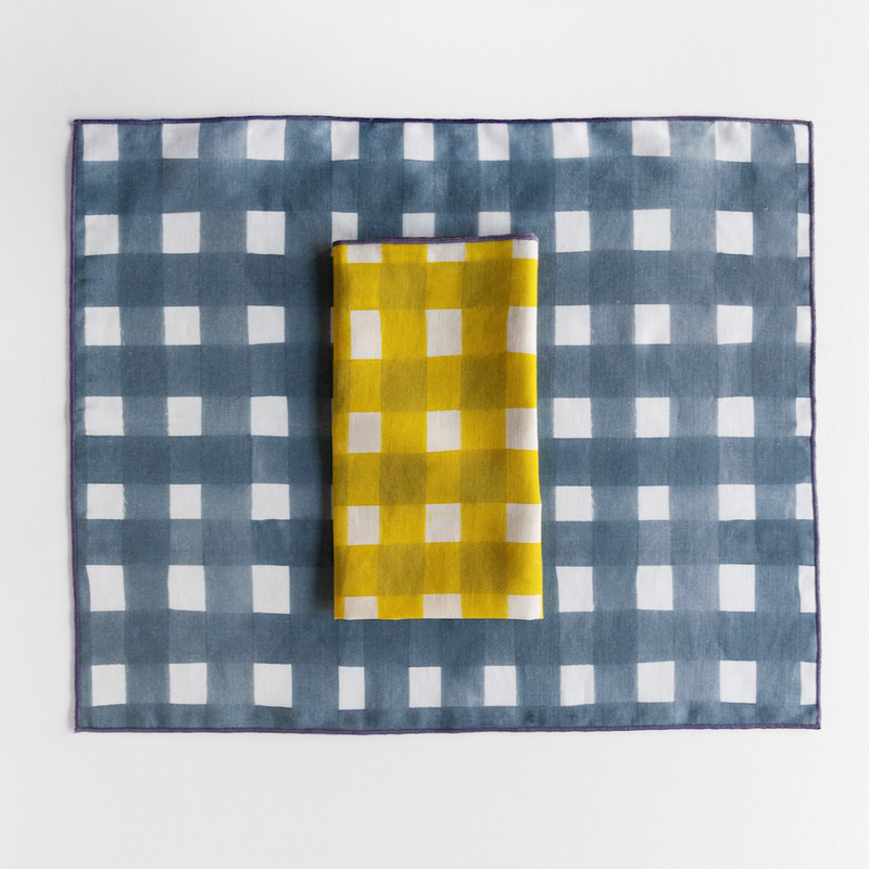 The Grey Cross Hatch x Yellow Cross Hatch Set
