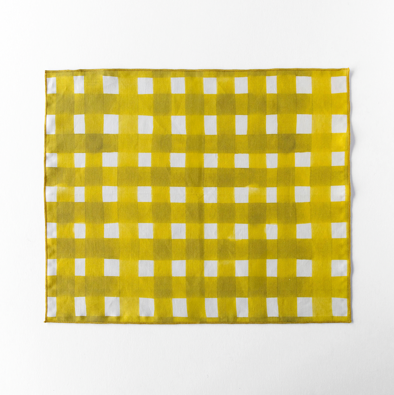 Yellow Cross Hatch Placemat