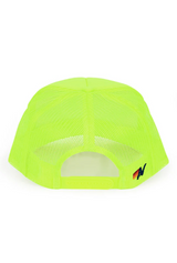 Aviator Nation - Logo Rainbow Vintage Trucker Hat - Neon Yellow