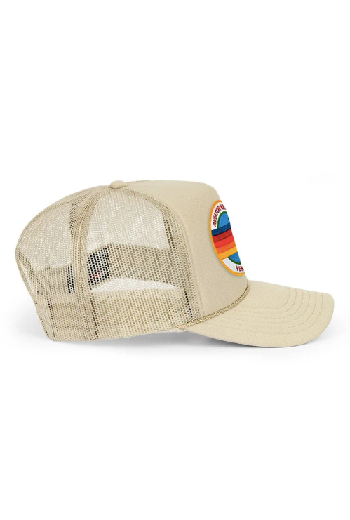 Aviator Nation - Signature Logo Vintage Trucker Hat - Khaki