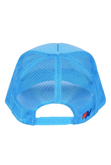 Aviator Nation - Signature Logo Vintage Trucker Hat - Neon Blue