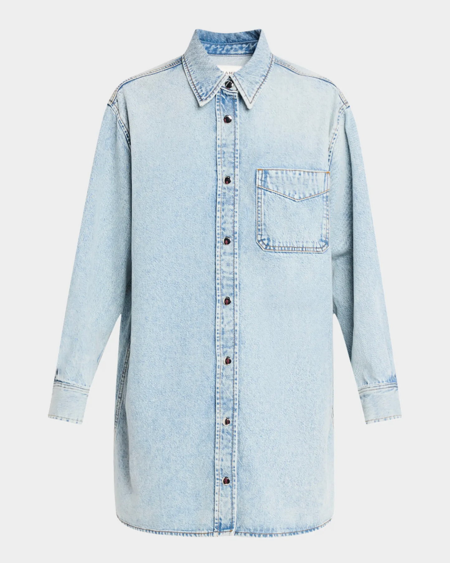 frame shirt dress FRAME Pleated Shirt Dress in White