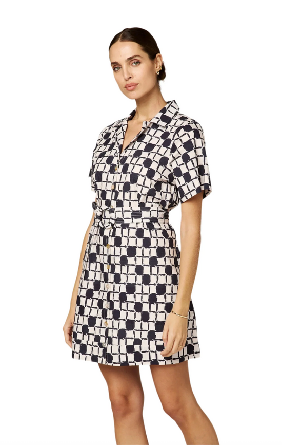 Cleobella - Fern Mini Dress - San Marino Print