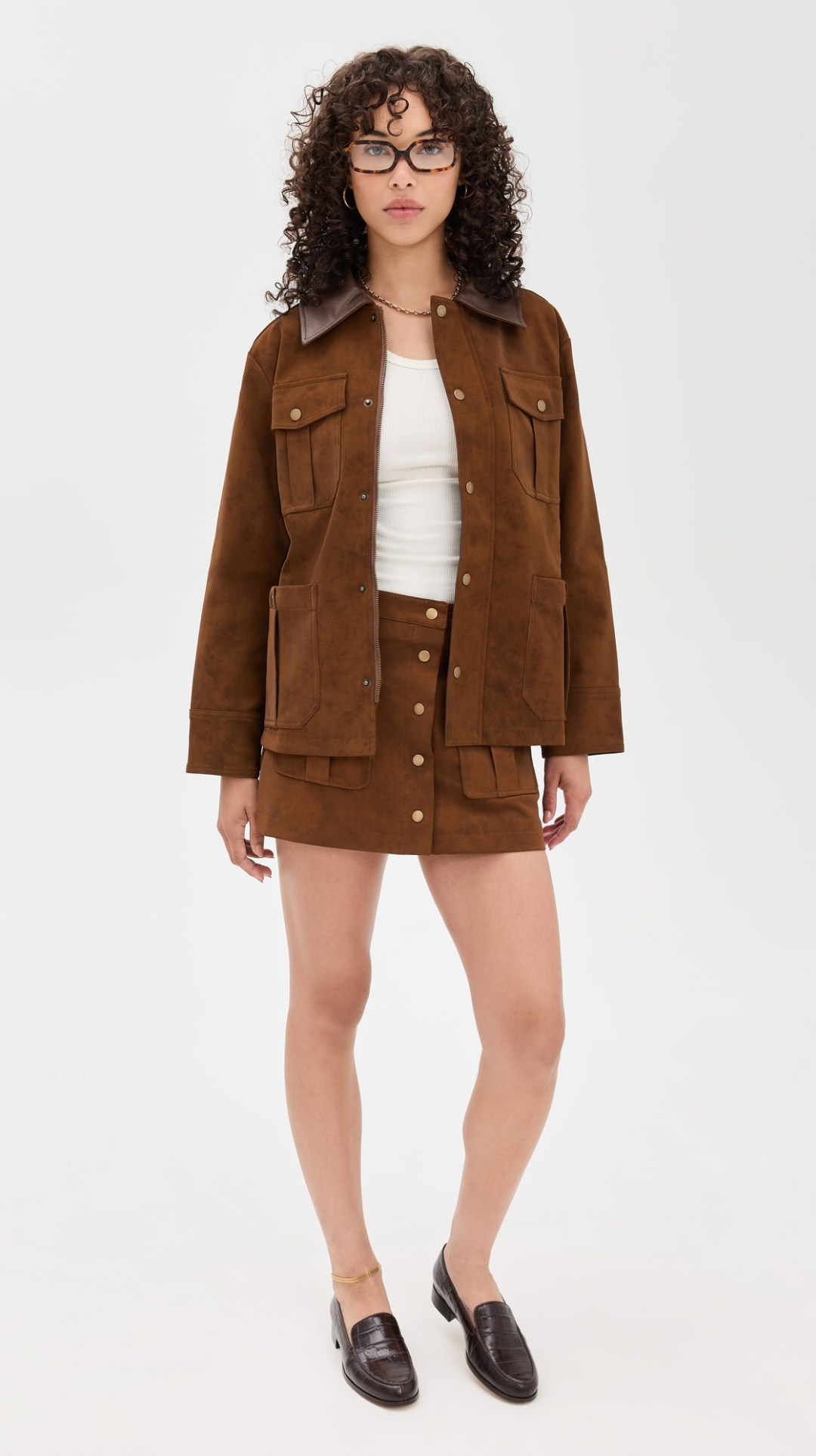 En Saison - Eloise Mini Skirt - Brown