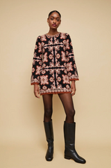 Cara Cara - Fritz Dress - Black Paisley Scarf