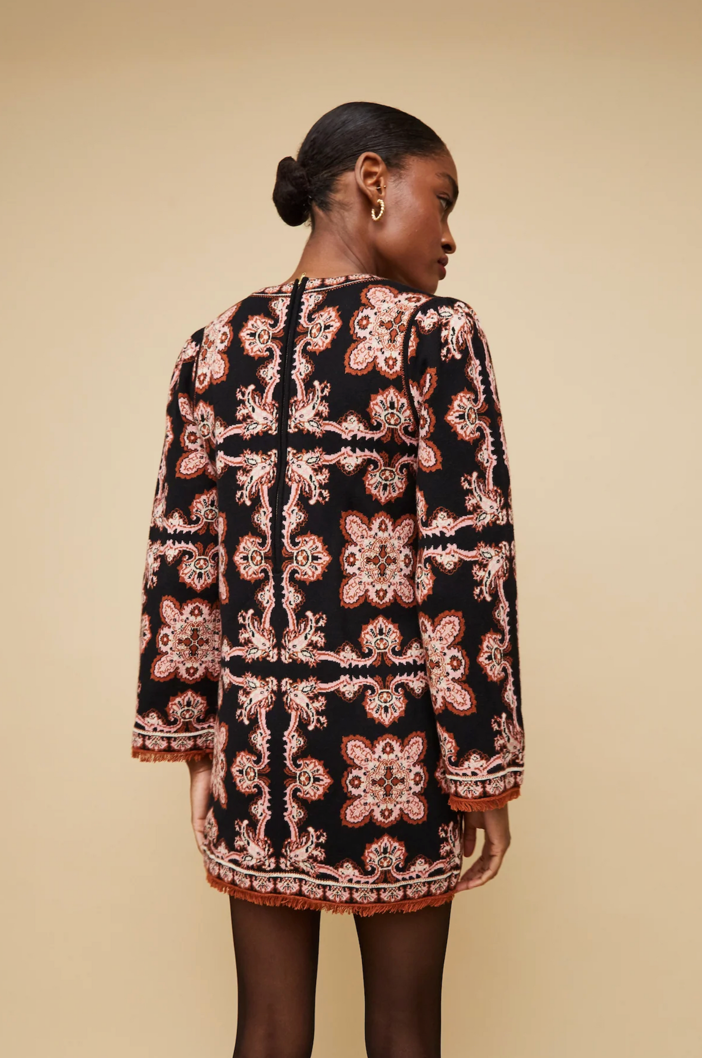 Cara Cara - Fritz Dress - Black Paisley Scarf