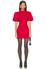 Elliatt - June Puff Sleeve Mini Dress - Red