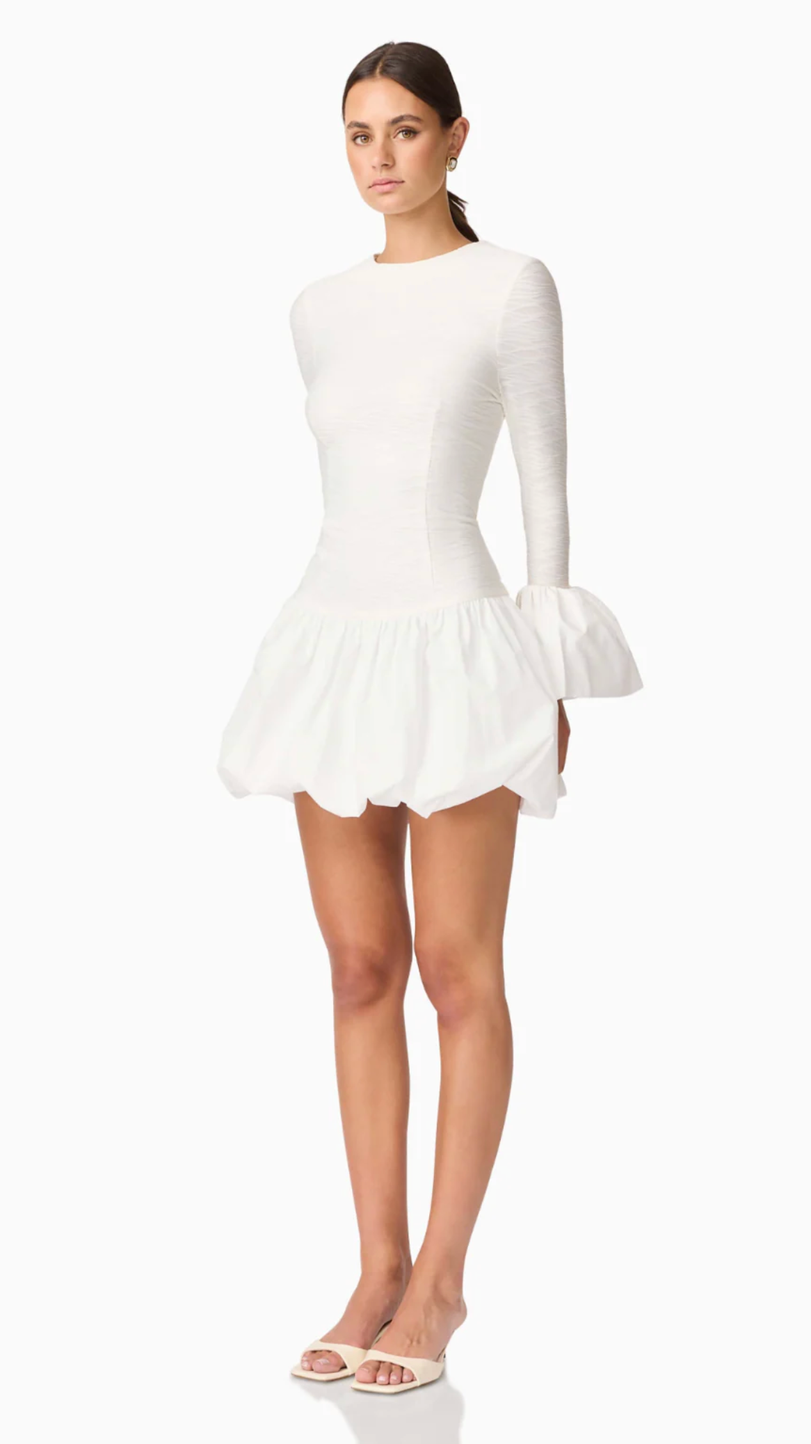 Elliatt - Theodora Long Sleeve Mini Dress - Ivory
