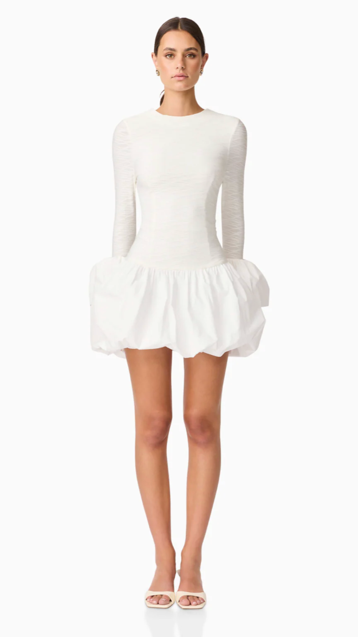 Elliatt - Theodora Long Sleeve Mini Dress - Ivory
